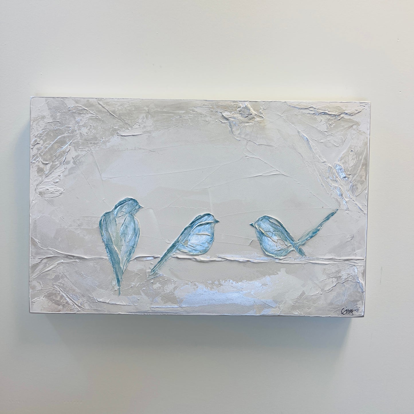 Sparrows on Branch Series by Ginger Leigh