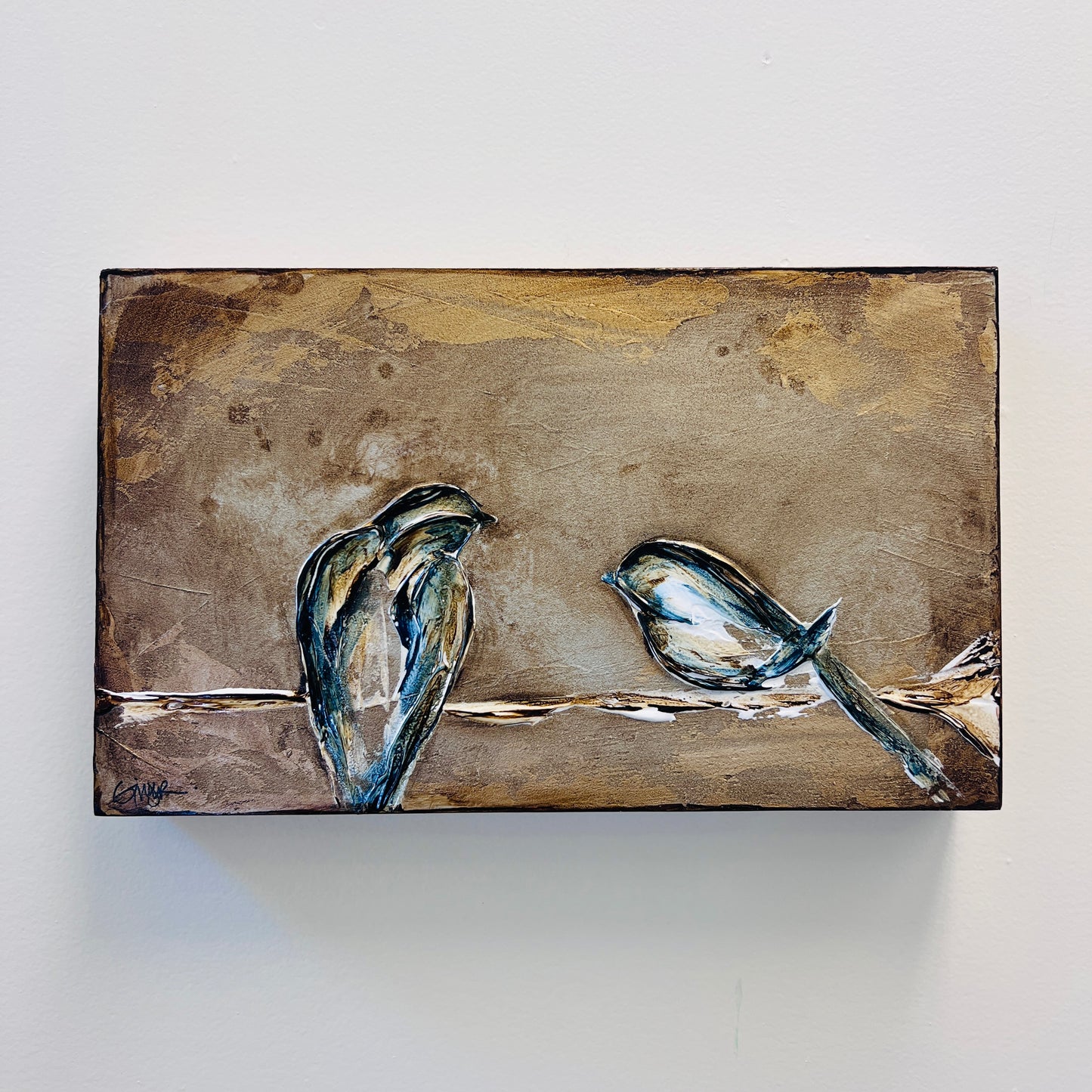Sparrows on Branch Series by Ginger Leigh