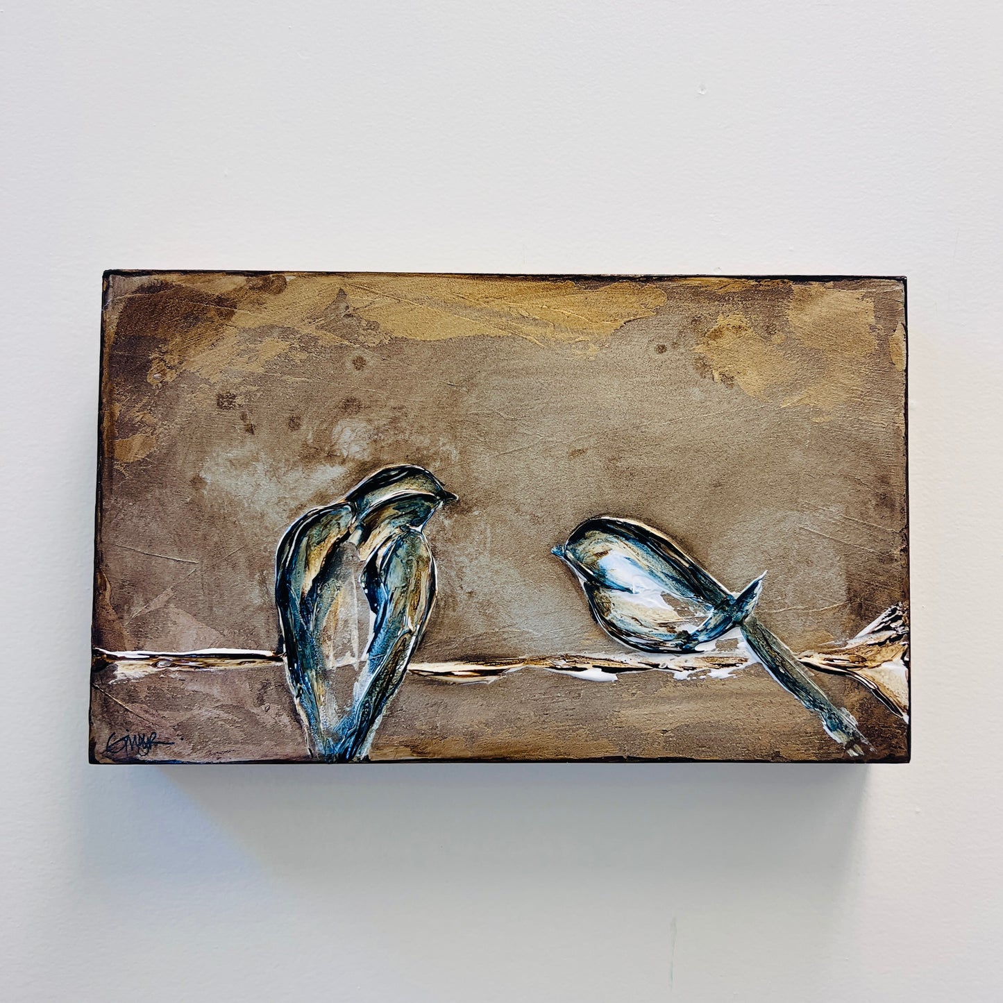 Sparrows on Branch Series by Ginger Leigh