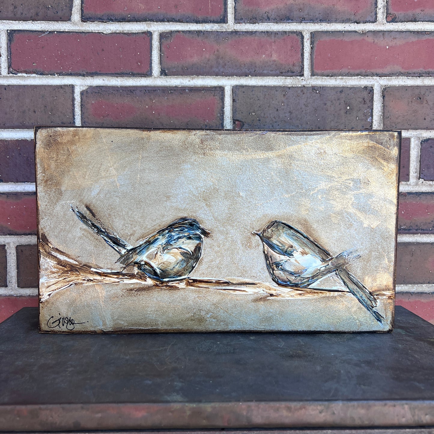 Sparrows on Branch Series by Ginger Leigh