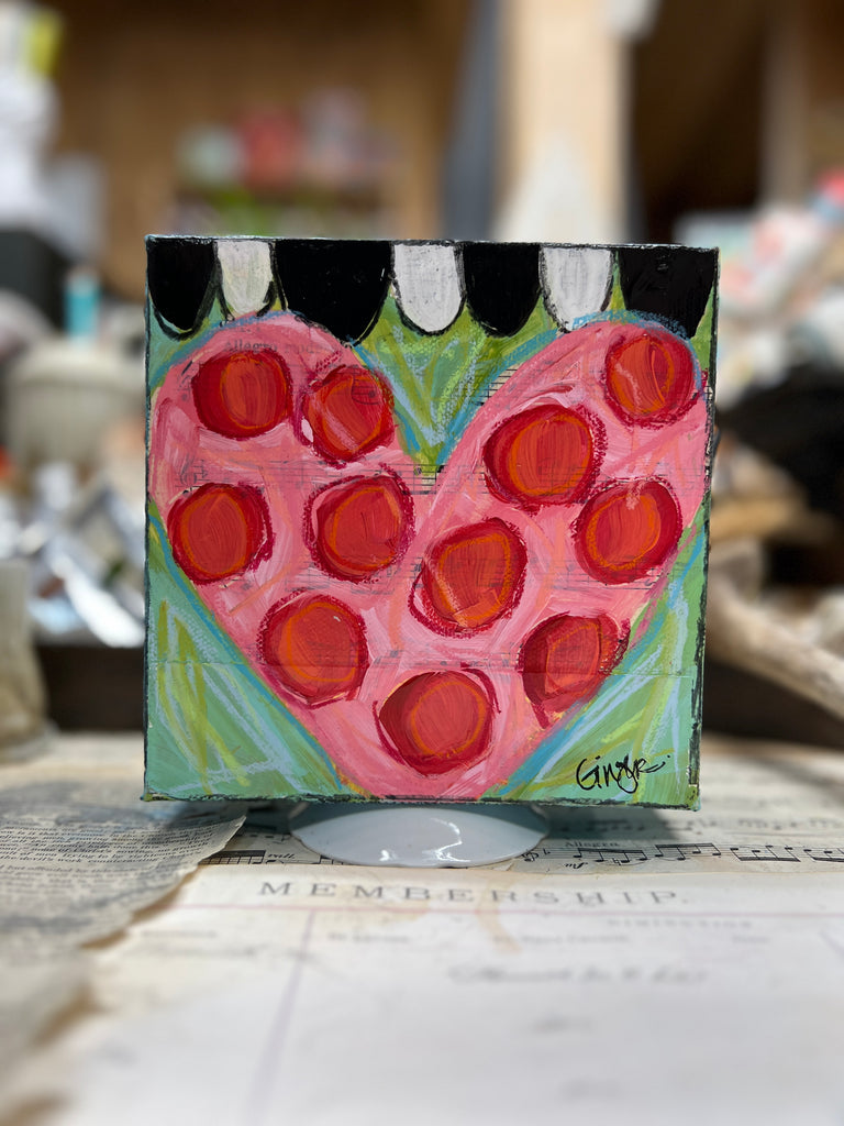 Valentine's Day Heart Paintings