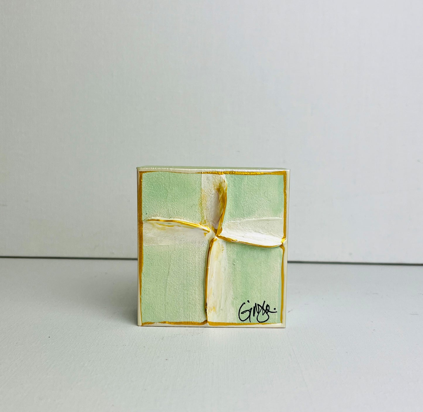 Blessed Be Cross Seafoam