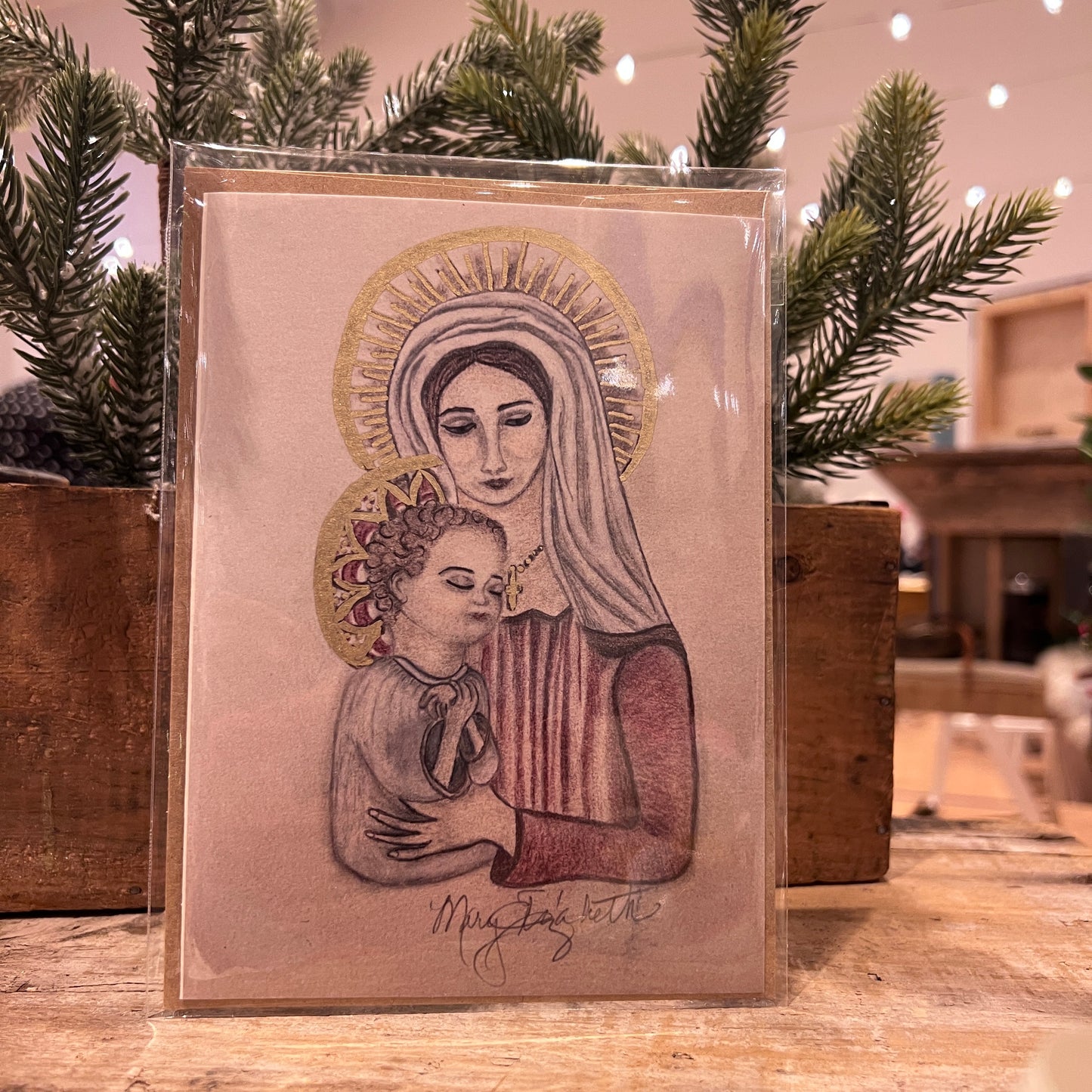 Mary and Jesus Notecard