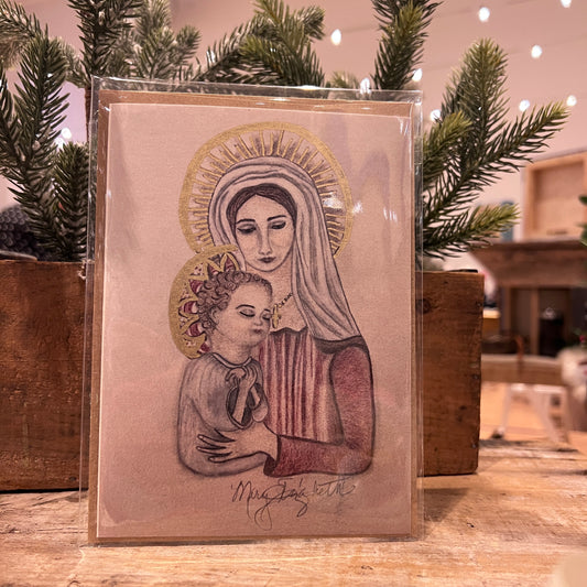Mary and Jesus Notecard