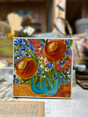 "Sandbars", "Blue Crush" "Coral Paradise", and "Posies" | Originals by Ginger Leigh