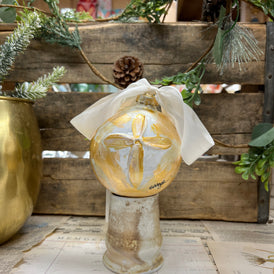 Gold Leaf Cross Ornaments