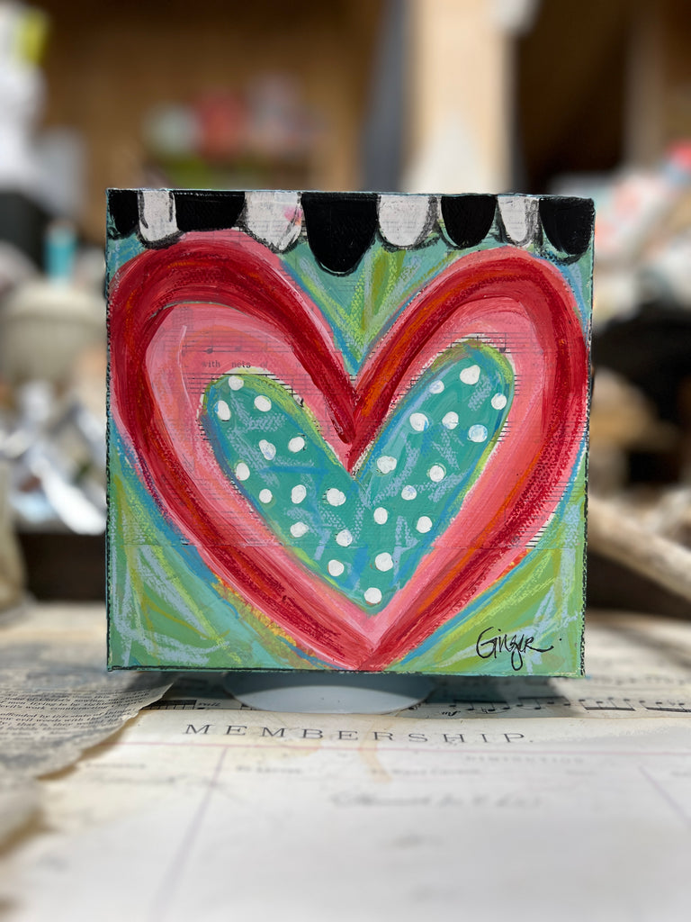 Valentine's Day Heart Paintings