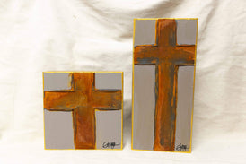 Rustic Cross in Dove